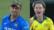 India Vs Australia 3rd ODI: Adam Zampa Removes Dangerous looking MS Dhoni | वनइंडिया हिंदी