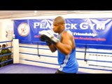 DYNAMITE PUNCHER Daniel Dubois SMASHES PADS | Frank Warren media workout