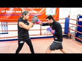 BLUE-COLLAR BATTLER: Johnny Garton | Frank Warren media workout