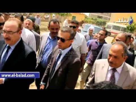 صدى البلد | محافظ بني سويف يتابع سير العمل بالقوافل الطبية والتموينية برعاية المخابرات العامة