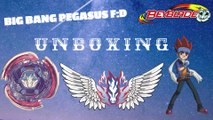 Big Bang Pegasis F:D/Cosmic Pegasus F:D Takara Tomy Unboxing - Beyblade Metal Fury ベイブレードメタル