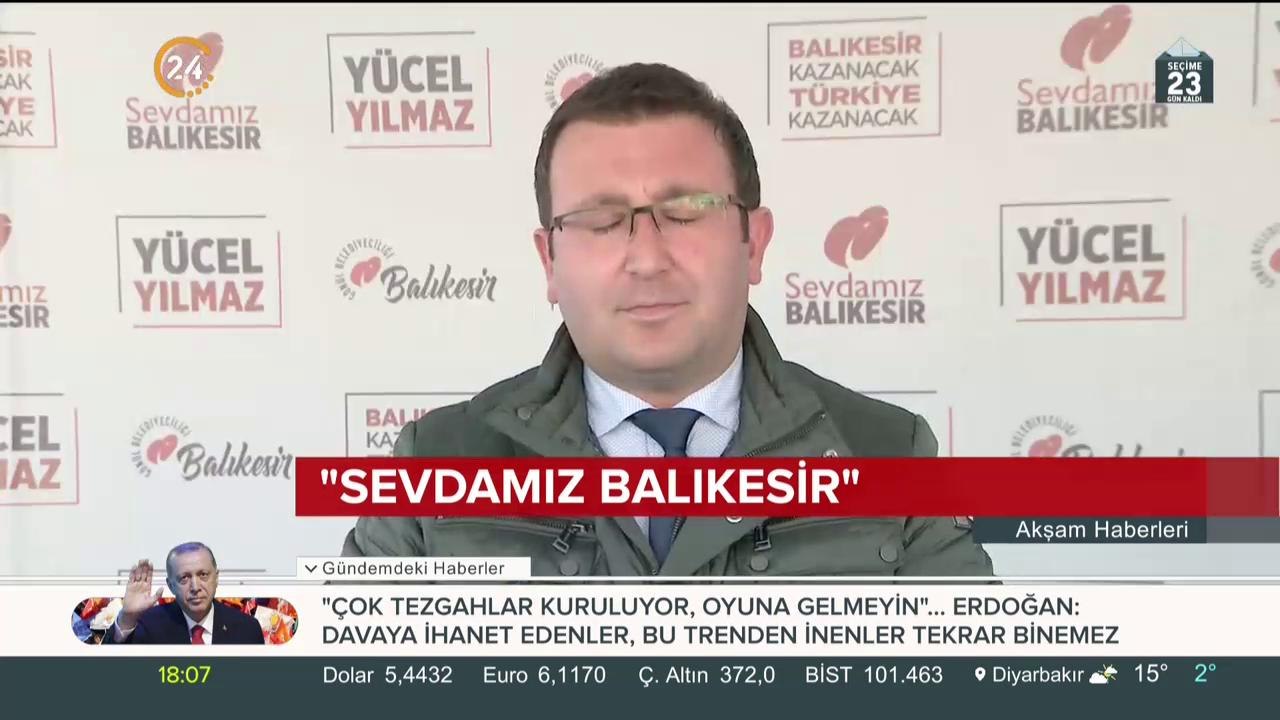 Cumhur İttifakı Balıkesir Adayı Yücel Yılmaz: Sevdamız Balıkesir