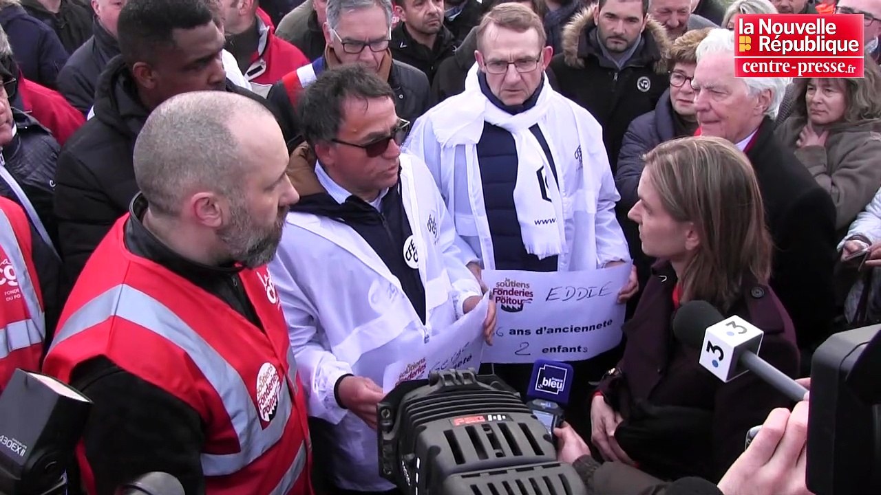 VIDEO. Ingrandes : la secrétaire d'Etat Agnès Pannier-Runacher à la rencontre des fonderies du Poitou