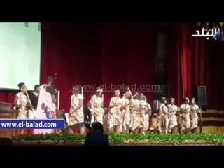 صدى البلد | طلاب القاهرة يحيون التراث السودانى على مسرح الجامعة