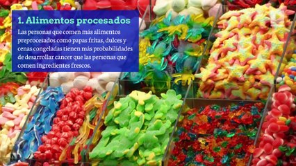 7 alimentos que pueden aumentar tu riesgo de tener cáncer