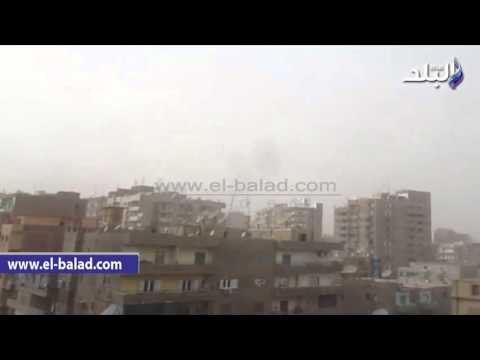 صدى البلد | عاصفة ترابية تضرب الفيوم