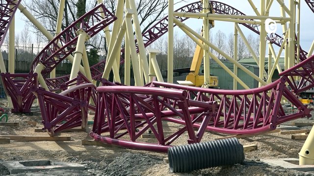 Reportage - Chantier - Mystic - à Walibi Rhône-Alpes