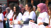 Kuzey Makedonya'da Suriye'deki tutuklu kadın ve çocuklara destek eylemi - ÜSKÜP