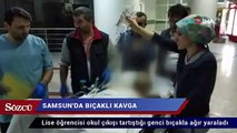 Okul çıkışı tartıştığı genci bıçakla ağır yaraladı