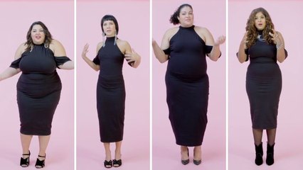 Women Sizes 0 Through 28 Try on the Same Little Black Dress