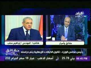 المهندس ابراهيم محلب لـ «حقائق واسرار» أشكر كل المحافظين الذين أنهوا خدمتهم