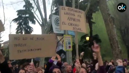 Agresión a un cámara de Okdiario en la huelga del 8M