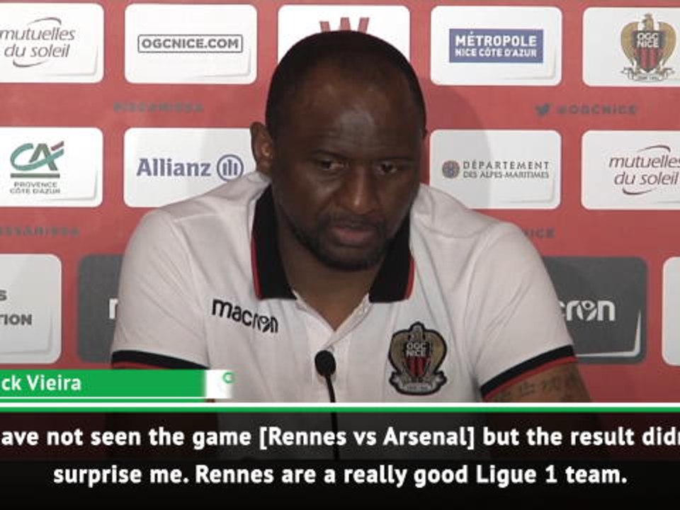 I hope Rennes qualify instead of Arsenal! - Vieira