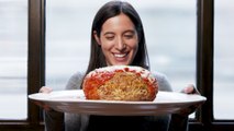 This GIANT Meatball Is The Size Of Your Head—And It's Stuffed With Spaghetti