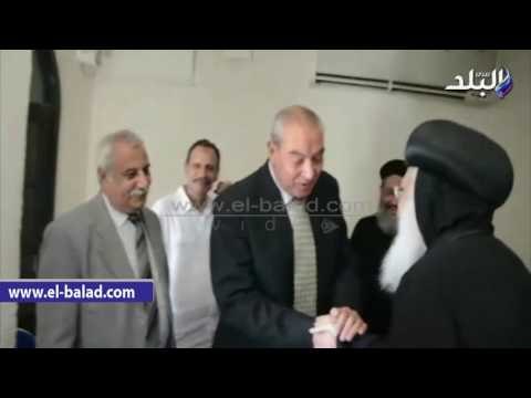 صدى البلد |محافظ المنيا يزور جبل الطير ويهنئ المسيحيين بذكرى رحلة العائلة المقدسة