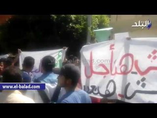 صدى البلد | وقفة لطلاب الثانوية العامة امام وزارة التعليم