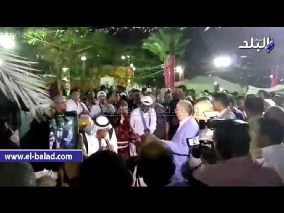 صدى البلد | وزير الثقافة يشرب شاي على "الركية" في افتتاح ليالي الفسطاط الرمضانية‎