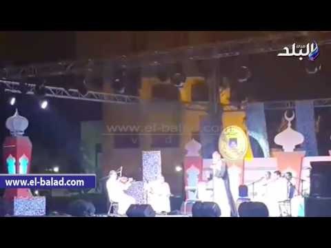 صدى البلد | .اقبال كبير على الانشاد الدينى بساحة الهناجر