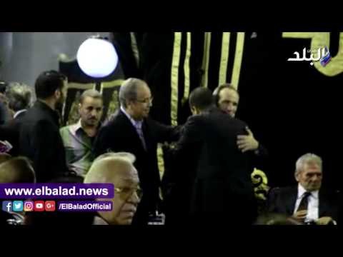 صدى البلد | طاهر أبو زيد ومتعب وبيبو وشطه وعرابى ومبروك فى عزاء طارق سليم