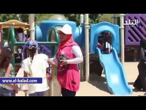 صدى البلد | .إقبال كبير على حديقة الأزهر للاحتفال بثانى أيام العيد