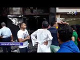 صدى البلد | اندلاع حريق هائل في عقار بشارع محى الدين أبو العز بالمهندسين