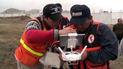 Ejercicio muestra operatividad de drones frente a desastres naturales