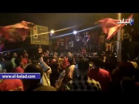 صدى البلد | جماهير الأهلي تملئ شوارع وسط البلد