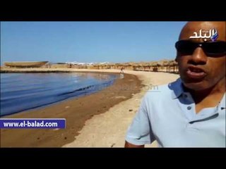 صدى البلد | هروب سائحي البحر الأحمر بسبب تلوث الشواطئ بالبترول