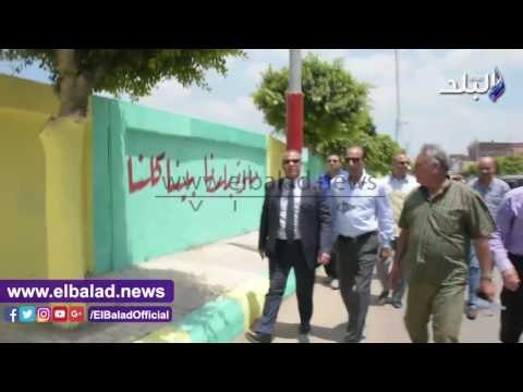 صدى البلد | محافظ البحيرة يتفقد اعمال حلوة يابلدى بالطريق الزراعى