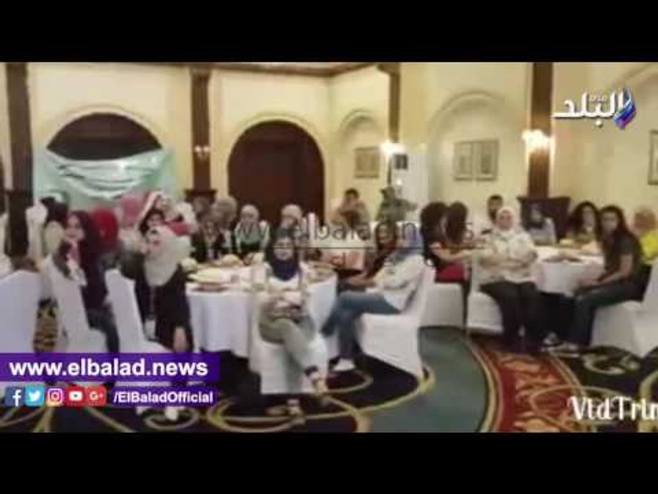 صدى البلد |  محافظ الفيوم يستقبل شباب الوفد الفلسطينى