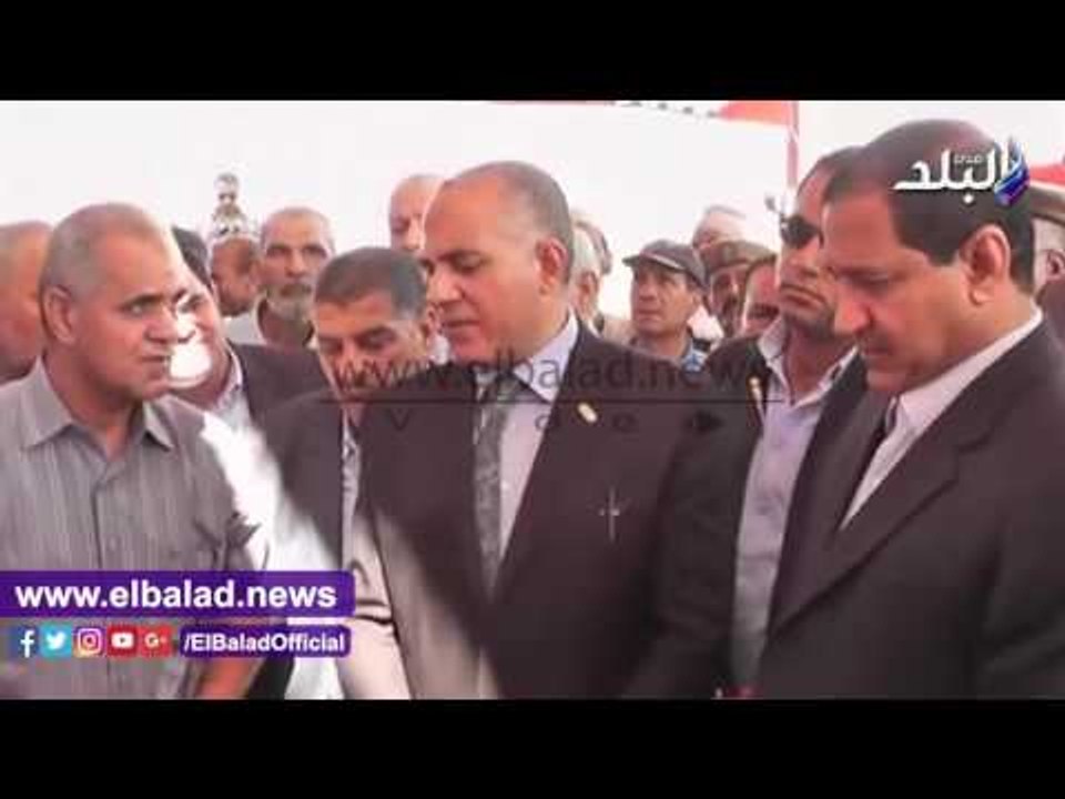 صدى البلد | وزير الري ومحافظ الغربية يفتتحان مشروعات استثمارية وسحارة بتكلفة 10مليون جنيه بقطور