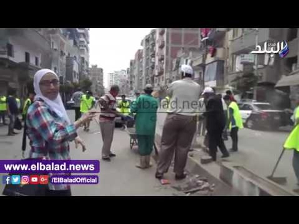 صدى البلد | إنطلاق حملة النظافة بالمنصورة بشعار «حلوة يا بلدى»