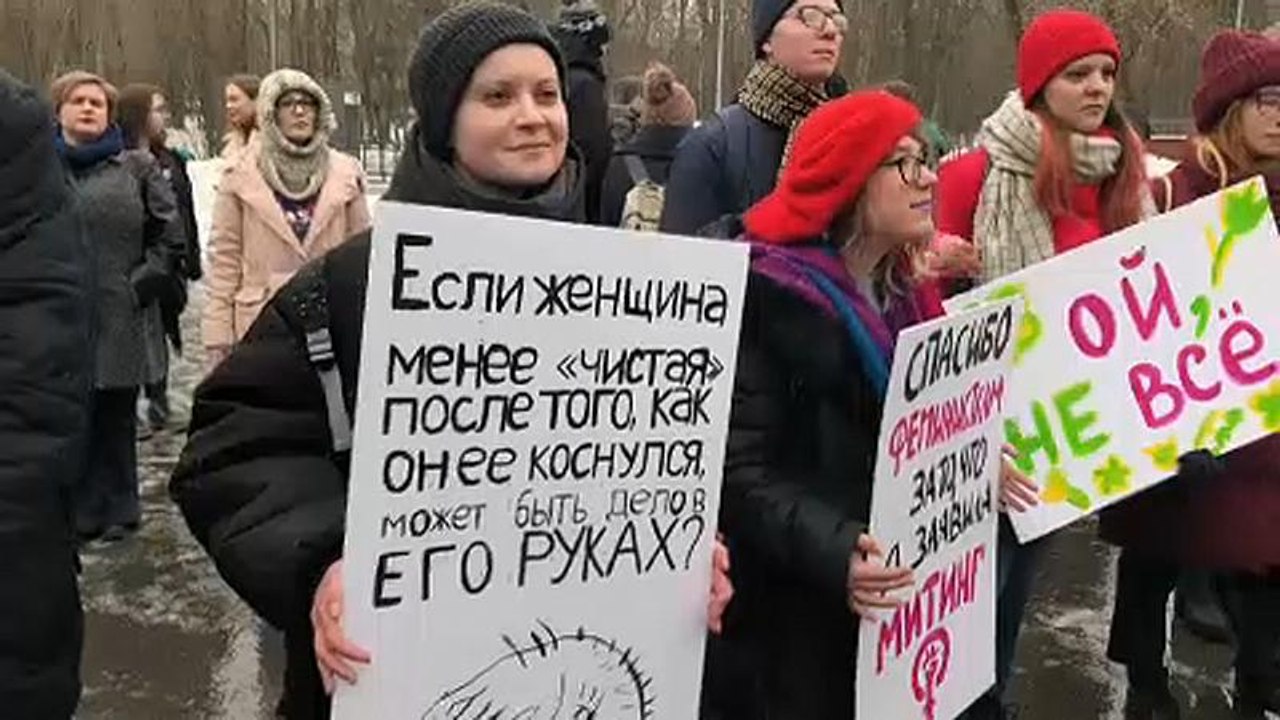In Moskau machen die Frauen Ernst