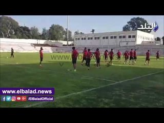 صدى البلد | تدريبات فردية لمروان وأنطوى فى مران الأهلى بالمغرب.. ومتعب يتعافى