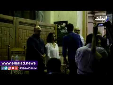 صدى البلد | حميدة ومرزوق والغيطى وزكى يقدمون واجب العزاء في محمد خان وكامل