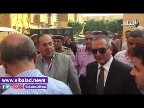 صدى البلد | محافظ سوهاج ومدير الأمن يتفقدان المنزل المنهار