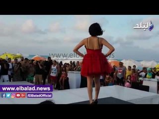 صدى البلد | بدء مسابقة اختيار أفضل عارضة أزياء على"وايت بيتش"