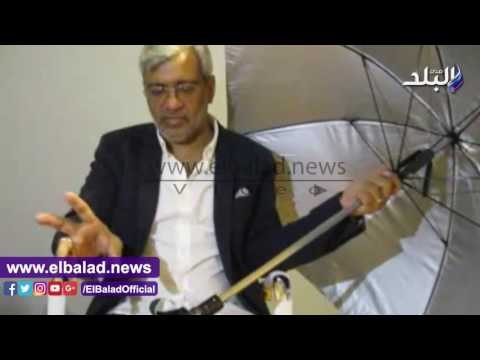 صدى البلد | صدي البلد يحاور مواطن سعودي أبتكر مظلة مزودة ب GPSوكشاف و usb