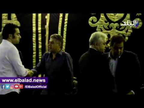 صدى البلد | صباحى والسناوى وبكرى في عزاء «مناف» بـ عمر مكرم