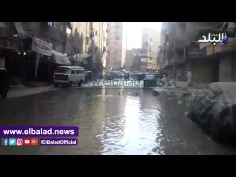 صدى البلد | انفجار ماسوره مياه بـ بولاق الدكرور وانقطاع المياة لليوم الثالث على التوالى