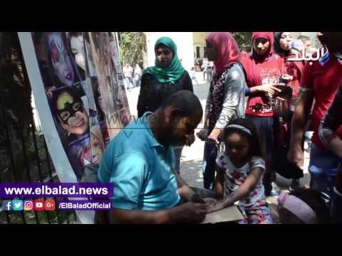 صدى البلد |انتشار كثيف للباعة الجائلين بحديقة الحيوان