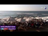 صدى البلد | إقبال كبير على شواطئ الإسكندرية خلال أيام العيد