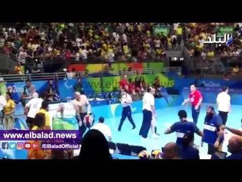 صدى البلد | احتفالات لاعبى المنتخب بعد التتويج بالميدالية البرونزوية فى البارالمبية‎