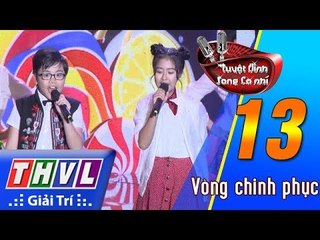 THVL | Tuyệt đỉnh song ca nhí - Tập 13[3]: Hồng Nhung, Minh Nhật hát "Bốn Chữ Lắm" cho ông bà nghe