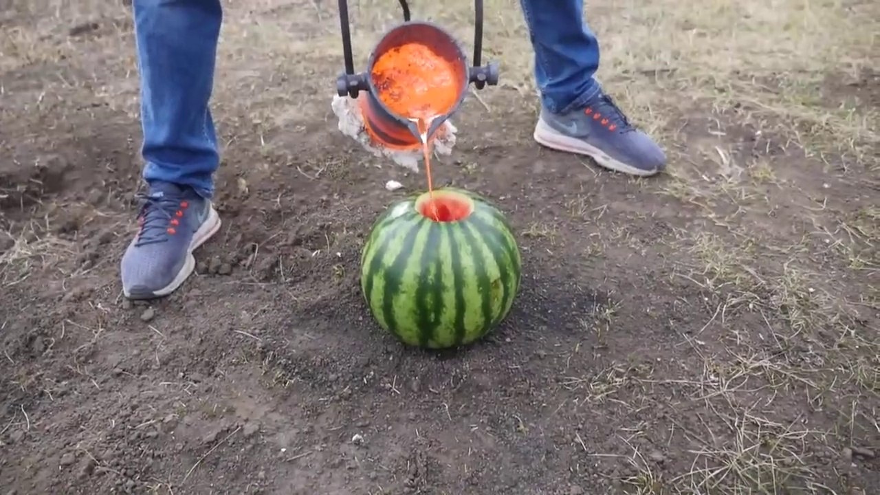 EXPERIMENT- LAVA vs WATERMELON