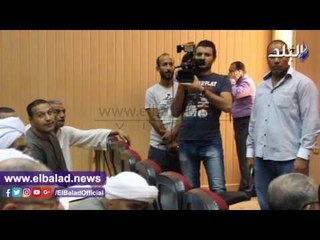 صدى البلد |مشادات كلامية داخل مزاد بيع أرض حق الشعب