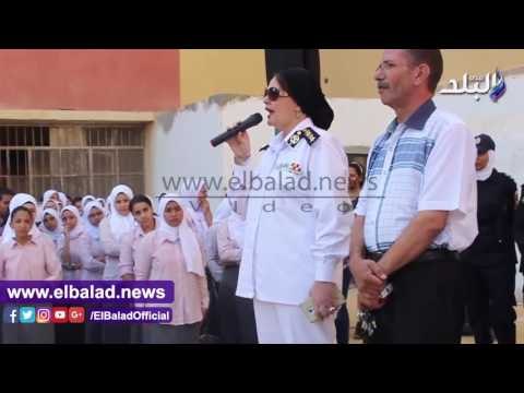 صدى البلد | انتشار عناصر الشرطة النسائية فى محيط المدارس منعا للتحرش