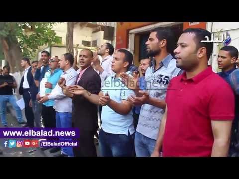 صدى البلد | وقفة لحملة الماجستير والدكتوراة أمام مجلس الوزراء