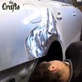 The quarter panel repair of VW jetta