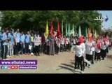 صدى البلد | محافظ المنيا يشهد احتفال طلاب المدارس بذكرى نصر أكتوبر